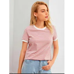 dream beauty fashion Casual Regular Sleeves Striped Women Multicolor Top-picture-12
