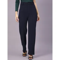 Dream Beauty Fashion Women Solid Straight Fit High-Rise Easy Wash Pleated Trousers-picture-19