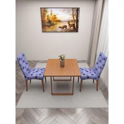 DREAM CARE Blue & Red 2 Pieces Floral-Printed Stretchable Chair Covers-picture-27