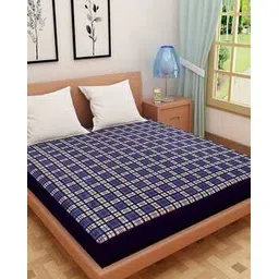 dream care Checked Waterproof Fitted King-Size Mattress Protector-picture-17
