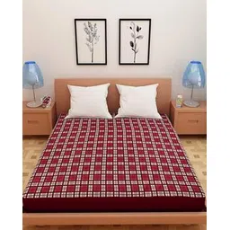 dream care Checked Waterproof Fitted King-Size Mattress Protector-picture-28