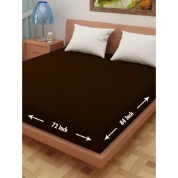 DREAM CARE Coffee Brown Terry Water Resistant Mattress Protector-picture-20