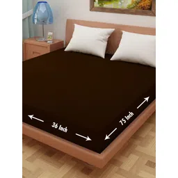 DREAM CARE Coffee Brown Terry Water Resistant Mattress Protector-picture-28