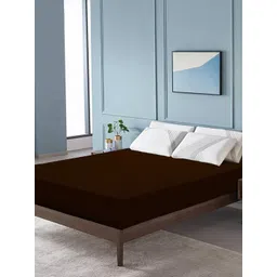 DREAM CARE Coffee Brown Waterproof & Stretchable Double Queen Mattress Protector-picture-32