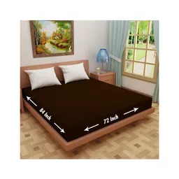 DREAM CARE Cotton Feel Terry Mattress Protector  - Coffee image 2