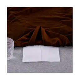 DREAM CARE Cotton Feel Terry Mattress Protector  - Coffee image 4