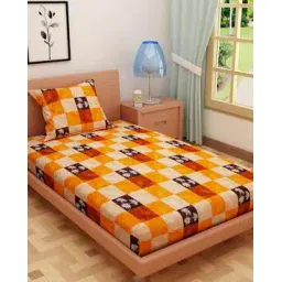 dream care Cotton Printed Bedsheet with Pillow Cover-picture-38
