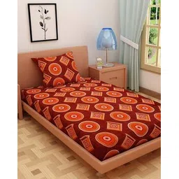 dream care Cotton Printed Bedsheet with Pillow Cover-picture-45
