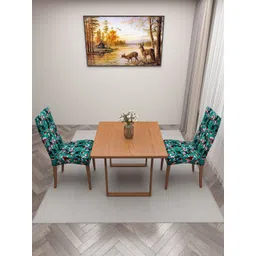 DREAM CARE Green & Black 2 Pieces Printed Chair Covers-picture-11