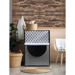 DREAM CARE Grey Printed Waterproof and Dustproof Front Load Washing Machine Cover-image-13
