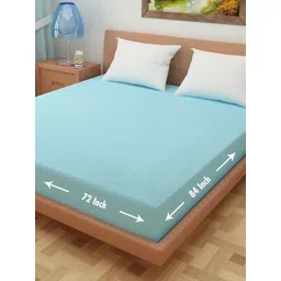 DREAM CARE Turquoise Blue Terry Water Resistant Mattress Protector-picture-23