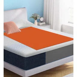 Orange Colour Crib Sheet Medium Waterproof Reusable Instadry Extra Absorbent Baby Dry Sheet 100X70 Cms ( Peach) by Dream Care-picture-15