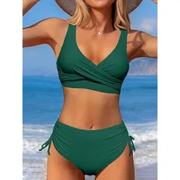 DREAM X FASHION V-Neck Triangle Bikini Set-picture-23