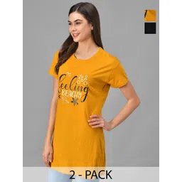 Dreambe Women 2 Applique T-shirt-picture-19