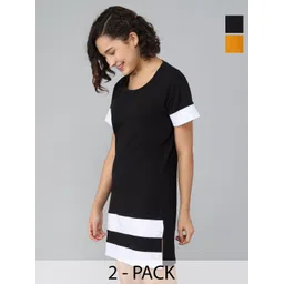 Dreambe Women 2 Pockets T-shirt-picture-42