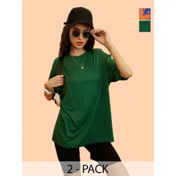 Dreambe Women 2 Printed Applique T-shirt-picture-41