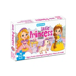 Dreamland Kids Little Princess Jigsaw Puzzle 3D Colouring Book-picture-11