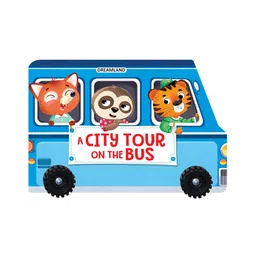 A City Tour on the Bus- A Shaped Board book with Wheels by Dreamland Publications  - English-picture-33