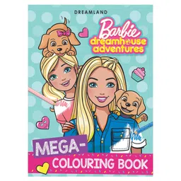 dreamland publications Barbie Dreamhouse Adventures Mega Colouring Book - English image 1