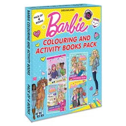 dreamland publications Barbie Colouring and Activity Books Pack of 4 - English-picture-15