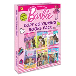 dreamland publications Barbie Copy Colouring Books Pack of 6 - English-picture-21