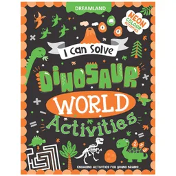 dreamland publications Dinosaur World Activities I Can Solve Activity Book with Colouring Pages Mazes Dot-to-Dots - English-picture-25