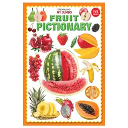 dreamland publications Dreamland Fruit Jumbo Pictionary - A3 Size Book with Big Pictures for Early Learners-picture-18