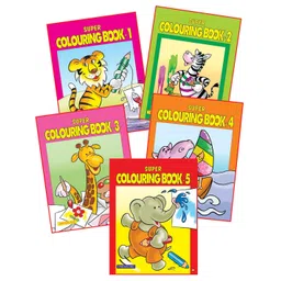 dreamland publications Dreamland Super Colouring 5 Books Pack for Kids 2 -6 Years - Copy Colouring, Drawing and Painting Books-picture-34