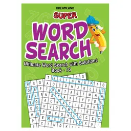 dreamland publications Dreamland Super Word Search Book 10 for Children - 192 Pages Ultimate Word Search Book with Solutions image 1