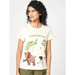 Dreamz by Pantaloons Beige Print Top-picture-34