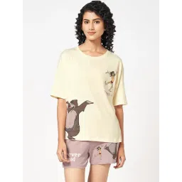 Dreamz by Pantaloons Beige Solid Top with Shorts-picture-38