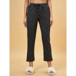 Dreamz by Pantaloons Black Cotton Chequered Pyjamas-picture-40