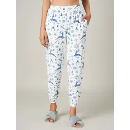 Dreamz by Pantaloons Blue & White Printed Joggers-picture-39