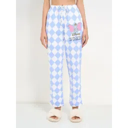 Dreamz By Pantaloons Blue Cotton Comfort Fit Printed Pyjamas-picture-17