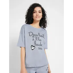 Dreamz By Pantaloons Blue Cotton Comfort Fit Printed T-Shirt-picture-21