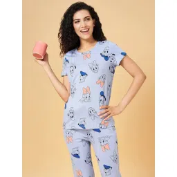 Dreamz by Pantaloons Blue Cotton Printed T-Shirt-picture-22