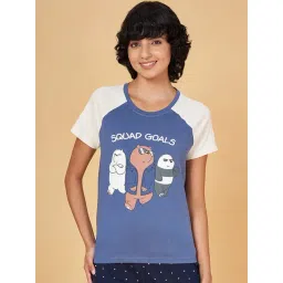 Dreamz by Pantaloons Blue Cotton Printed T-Shirt-picture-34