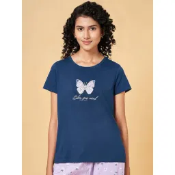 Dreamz by Pantaloons Blue Cotton Printed T-Shirt-picture-34