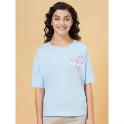 Dreamz by Pantaloons Blue Cotton Printed T-Shirt-picture-33