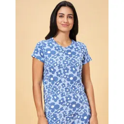 Dreamz by Pantaloons Blue Cotton Printed T-Shirt-picture-23