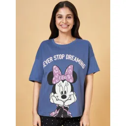 Dreamz by Pantaloons Blue Cotton Printed T-Shirt-picture-40