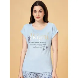 Dreamz by Pantaloons Blue Cotton Printed T-Shirt-picture-28