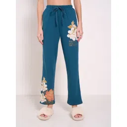 Dreamz By Pantaloons Blue Cotton Relaxed Fit Floral Print Payjamas-picture-26