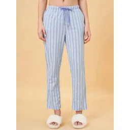 Dreamz by Pantaloons Blue Cotton Striped Pyjamas-picture-22