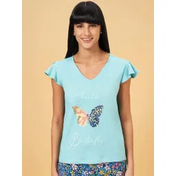 Dreamz by Pantaloons Blue Cotton T-Shirt-picture-40