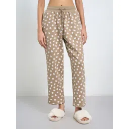 Dreamz By Pantaloons Brown Comfort Fit Polka Dot Pyjamas-image-34