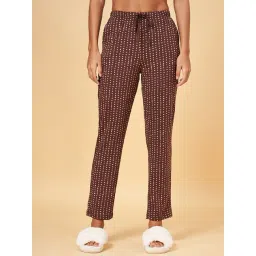 Dreamz by Pantaloons Brown Cotton Printed Pyjamas-image-7