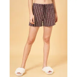 Dreamz by Pantaloons Brown Cotton Printed Shorts-image-8