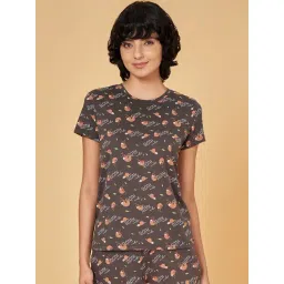 Dreamz by Pantaloons Brown Cotton Printed T-Shirt-image-11