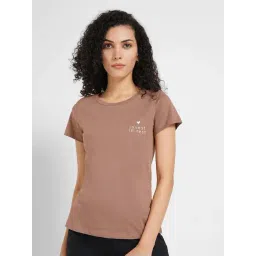 Dreamz By Pantaloons Brown Cotton Regular Fit Printed Sleepwear T-Shirt-image-16